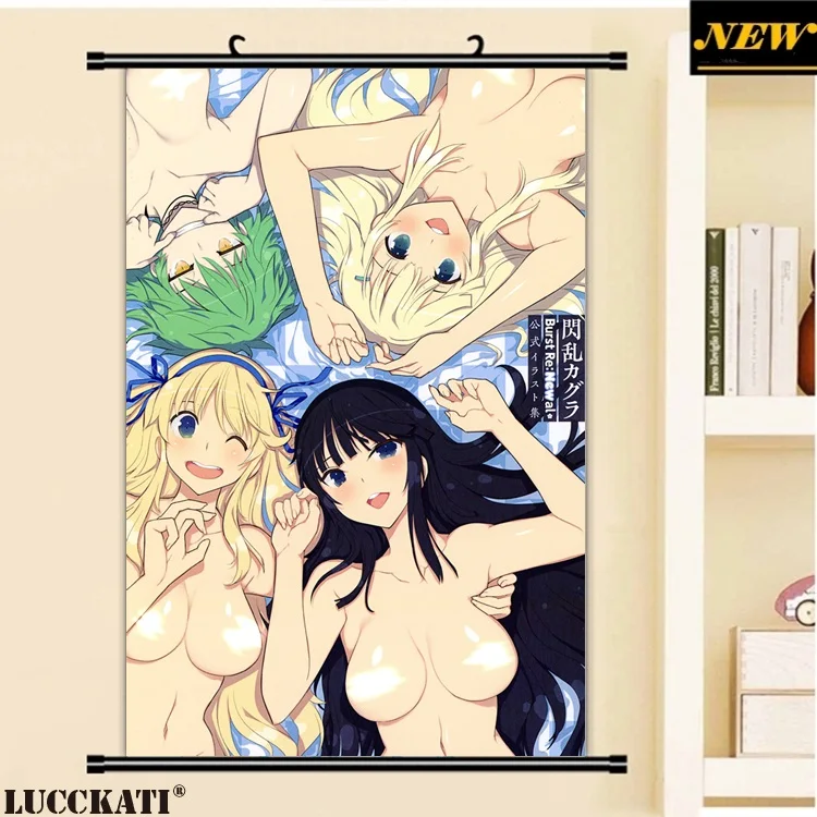 40X60 см Senran Kagura Burst серия игр loli сексуальная игрушка мультфильм аниме настенные
