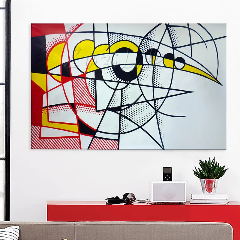 Живопись lichroy tenstein поп арт на холсте ручная роспись настенные картины для