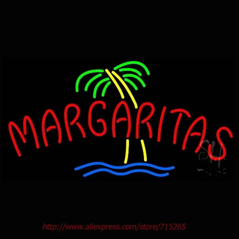 Red font b Margaritas b font Neon Sign Neon Bulbs Led Signs Real Glass Tube Handcraft
