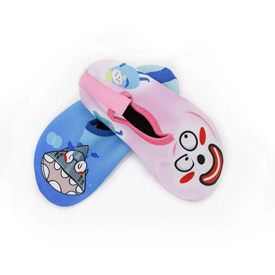 Kids Quick Drying Swim Water Shoes Footwear Barefoot LightWeight Aqua Socks For Beach Pool Cartoon Children Slippers Shoes