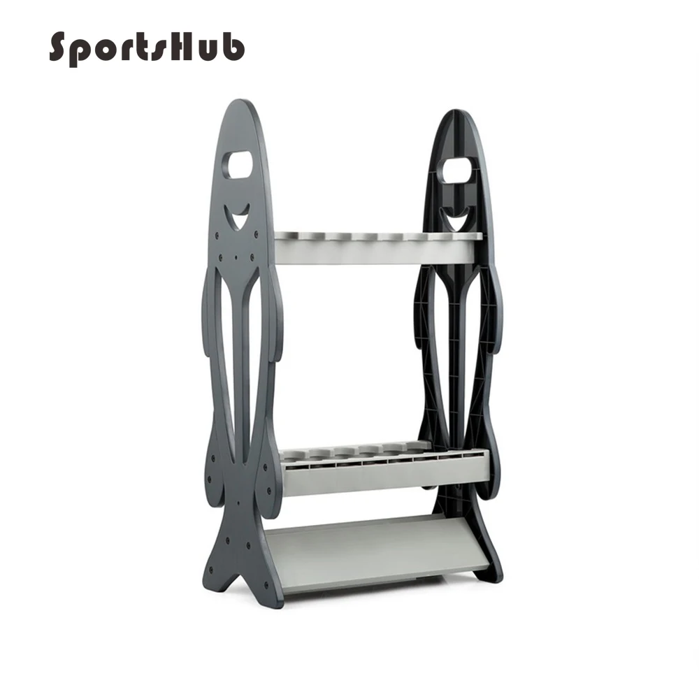 

SPORTSHUB Fishing Rods Display Rack Rods Storage Shelf Bracket Stand Supporting Fishing Tackle Tools FT0087