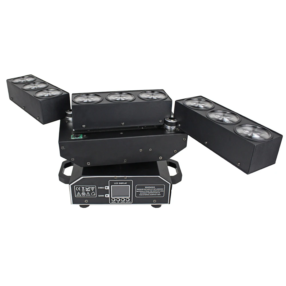 Светодиодный прожектор с движущейся головкой 4x lot 4 в 1 Cree 9X10W 15/20/47 каналов|moving head