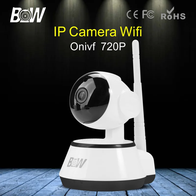 BW HD Onvif Camera Wireless IP Automatic Motion Detect Alarm Security Surveillance Camera CCTV 3.6mm Endoscope Pan 120'Tilt 355'