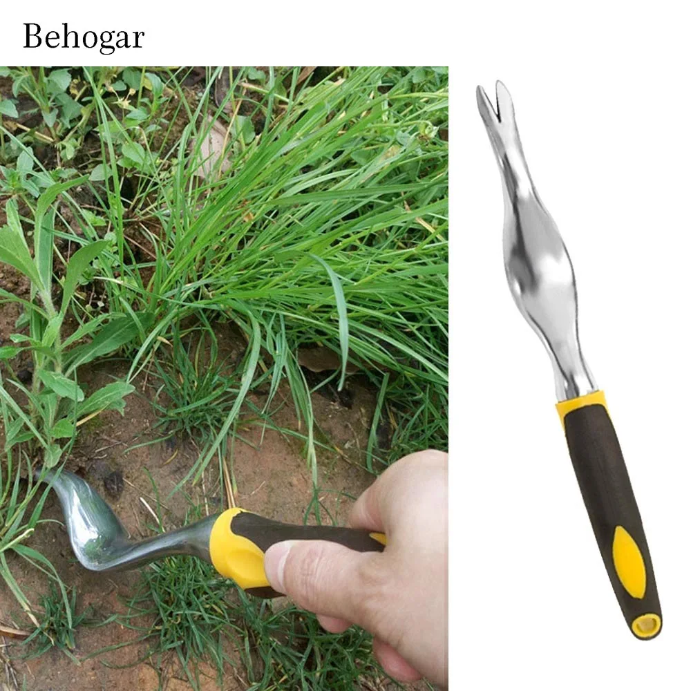 Behogar алюминий сплав ручной Weeder прополка Remover газон садовые инструменты w/эргономичная ручка бонсай садовник Земли дрель Лопата
