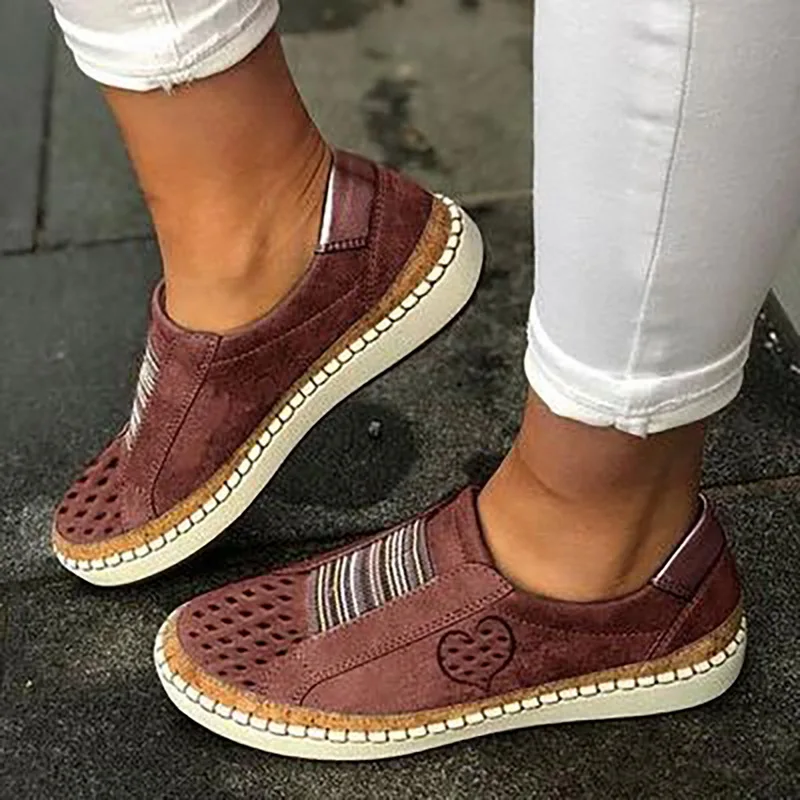 

HEFLASHOR White Women Shoes Flats Casual Shoes 2019 Fashion Mesh Women Sneakers Platform Flats Spring Summer Lace-up Breathable