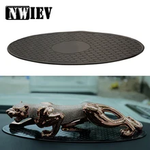 NWIEV 1X Приборная панель автомобиля силиконовый овальный нескользящий коврик для Lada Granta Vesta Volvo XC60 S60 XC90 V70 peugeot 307 206 207 аксессуары