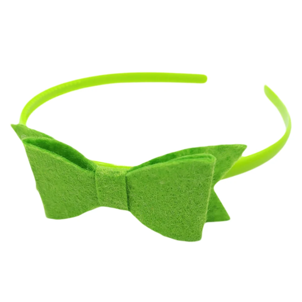 Зеленый бант Декор Hairband повязка на голову вечерние фестиваль партия реквизит