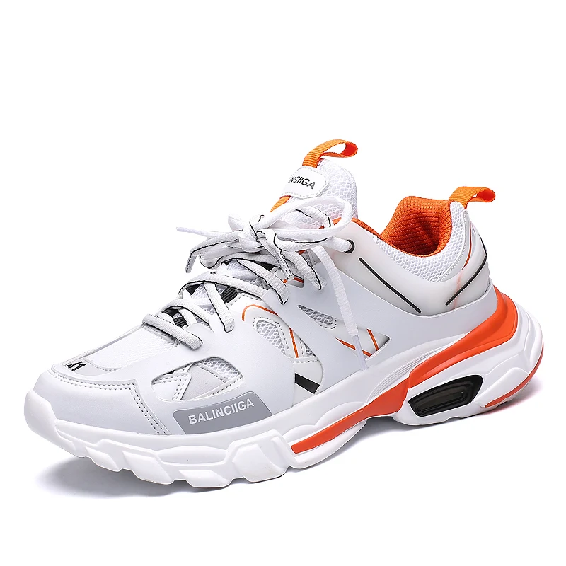 

2019 NEW FASHION Mens Shoes Casual Breathable Air Mesh White Black Elevator Balenciaca Shoes Sneakers Thick Bottom High Quality