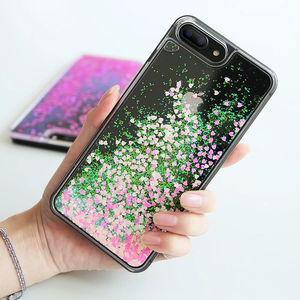 

FLOVEME Cover For iPhone 7 iPhone 6 6S Plus 5 5S SE Case Glitter Quicksand Transparent Phone Cases For iPhone 7 Plus Accessory