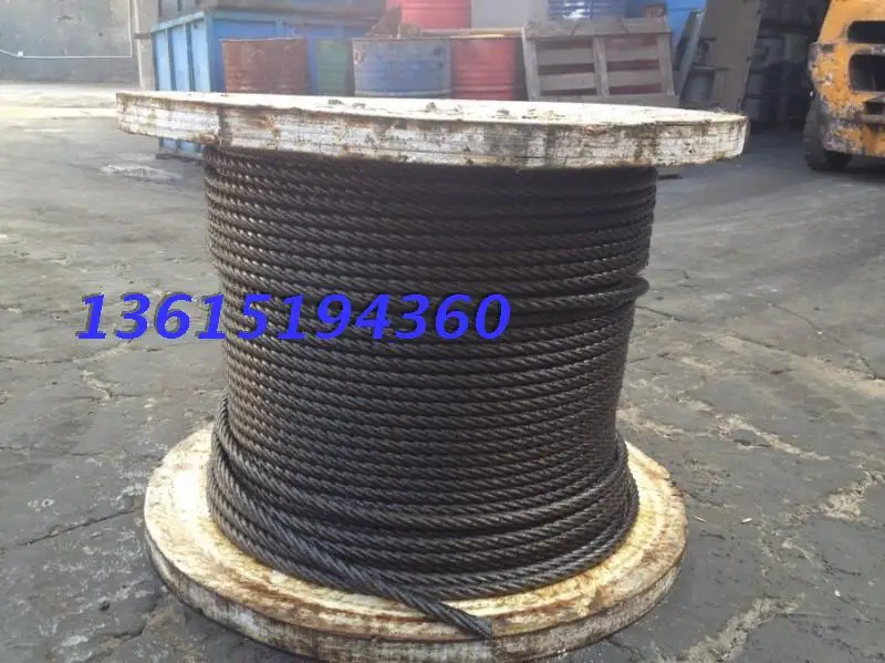 

Smooth oil wire rope wire rope 28mm 6*37+FC 28MM hemp core wire rope rope