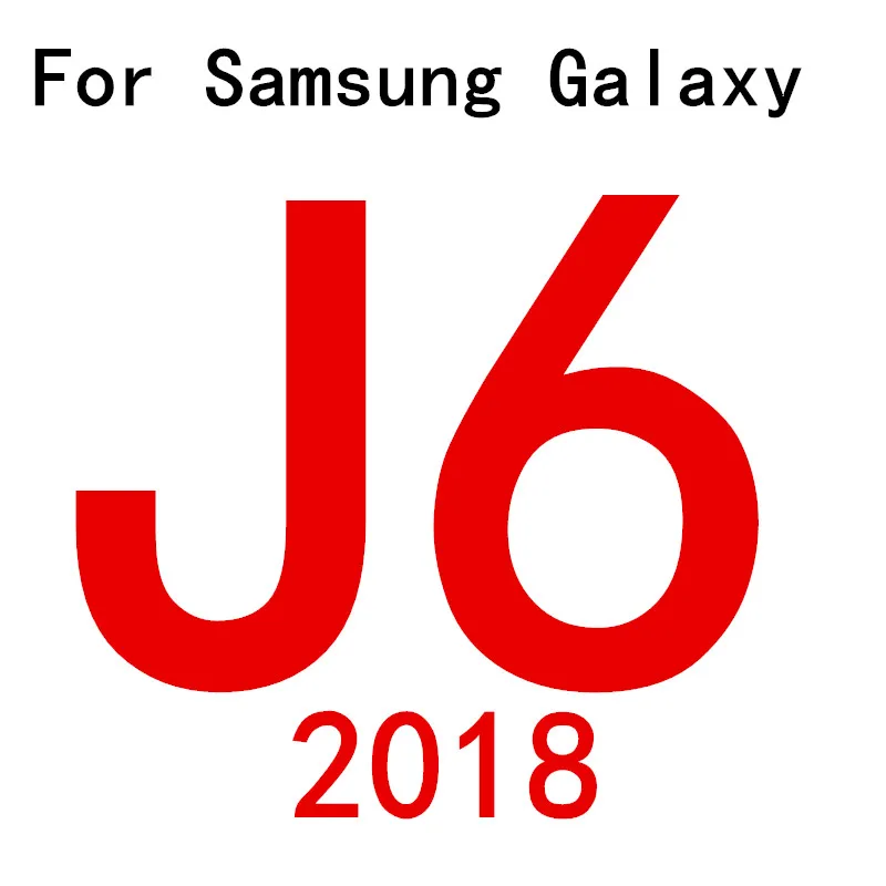 Для samsung Galaxy A30 A40 A50 A60 A70 M10 M20 A6 A8 J4 J6 A3 A5 A7 закаленное Стекло J1 J2 J3 J5 J7 Экран протектор - Цвет: J6 2018 J600