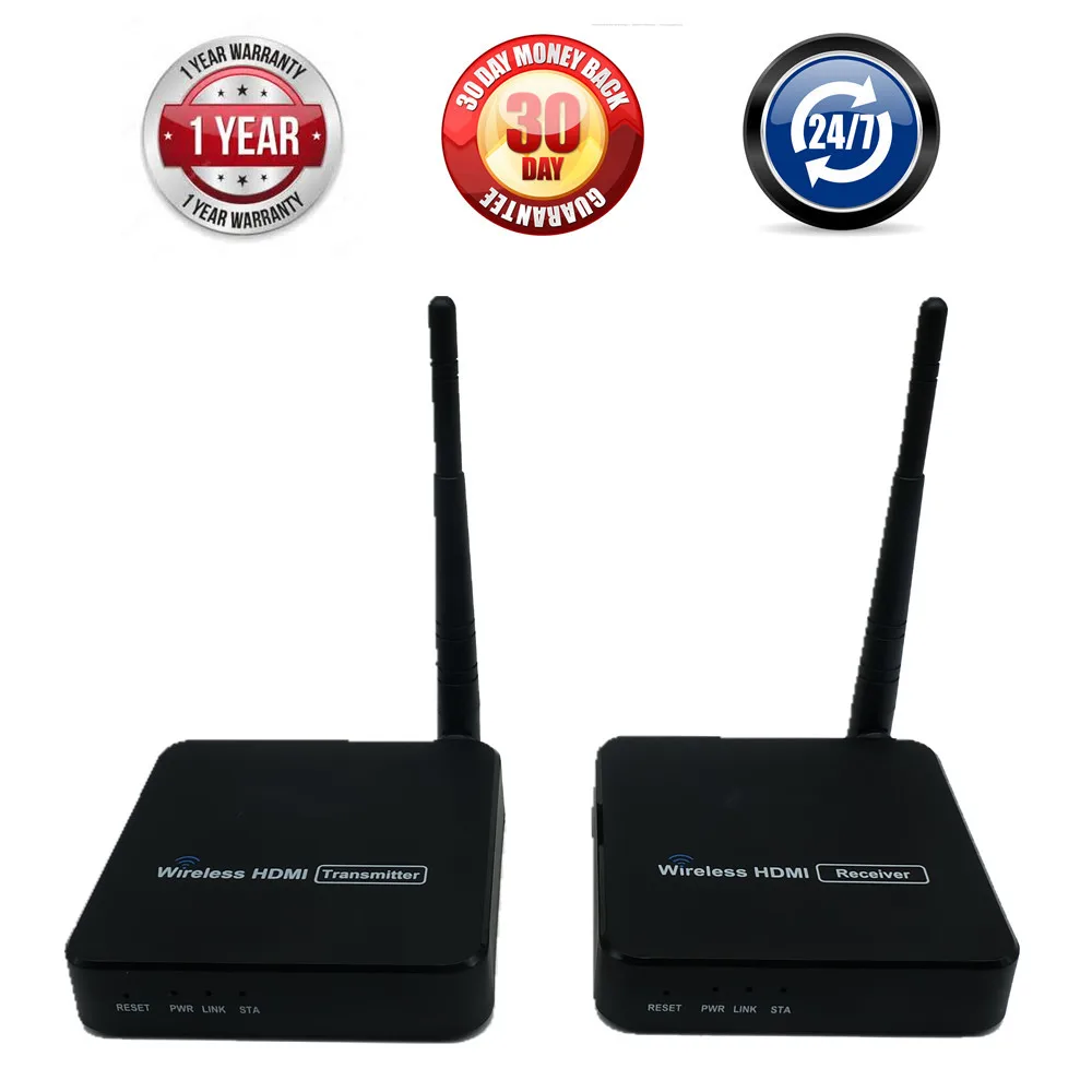 100m WIFI Antenna Wireless HDMI Transmitter Extender Support IR Control Wireless HDMI Video Transmission Sender font