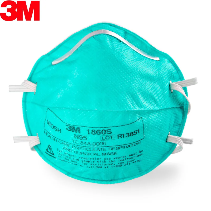 

3M 1860S Mask Prevention of influenza A Dust masks articles N95 Health Care Particulate Respirator Surgical Mask H020301