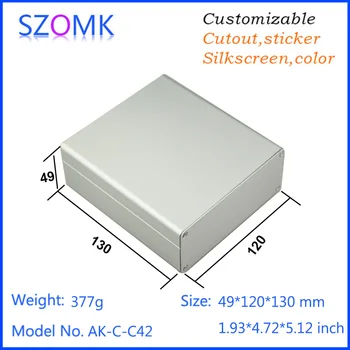 

one piece AK-C-C42 Custom Processed Factory Extrusion Aluminum Material Electrical Junction Box Case Enclosure 49*120*130MM