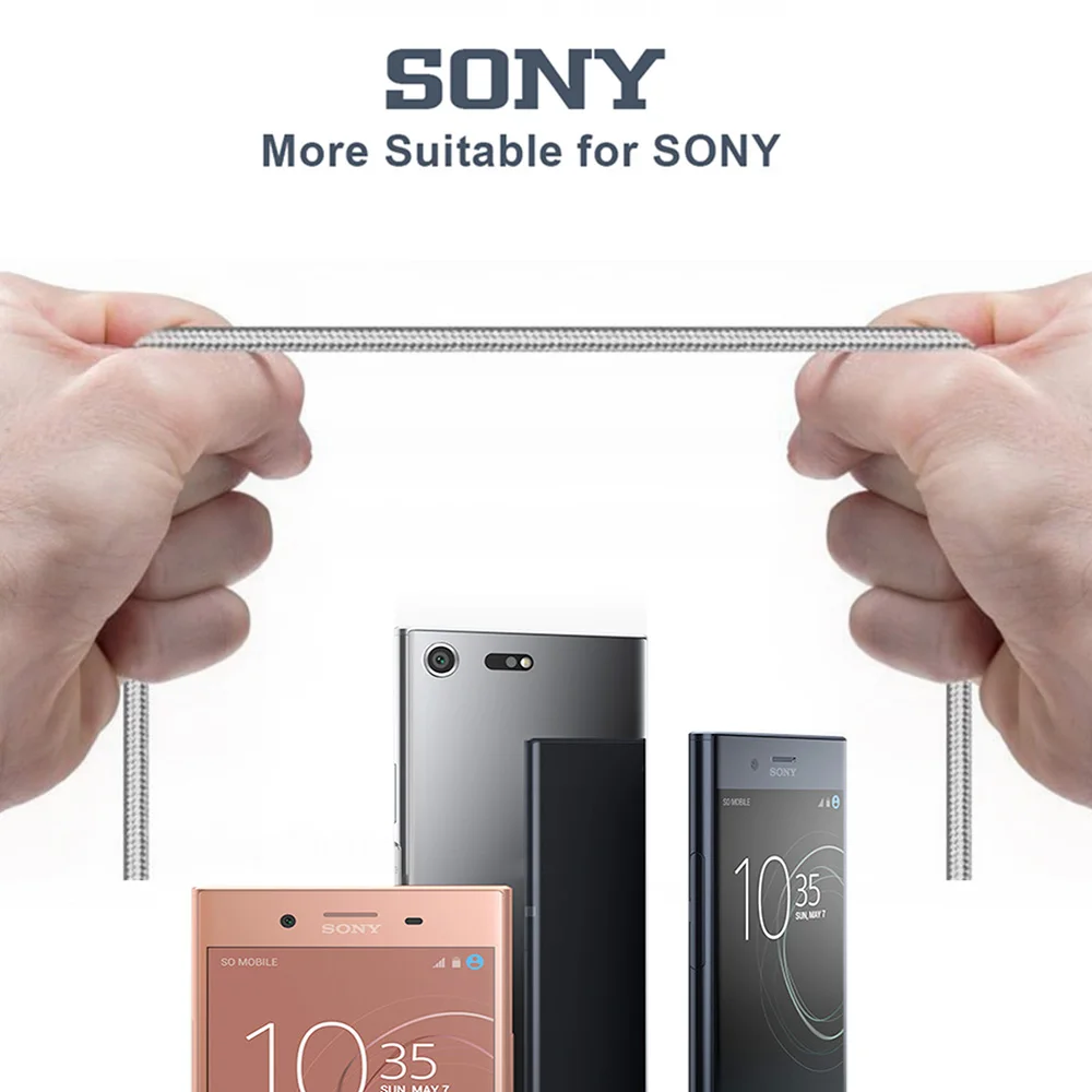 Кабель для мобильного телефона Sony appliks C type USB micro data line интерфейс Быстрая зарядка