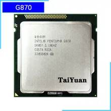 Intel pentium g870 3.1 ghz processador central de núcleo duplo 3 m 65 w lga 1155