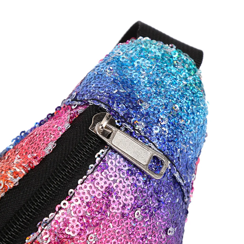 Sleeper #501 2019NEW модные женские туфли цвет молнии блесток Месседжер-сумка для девочек Спорт Грудь сумка поясная цветная Подвеска Бесплатная