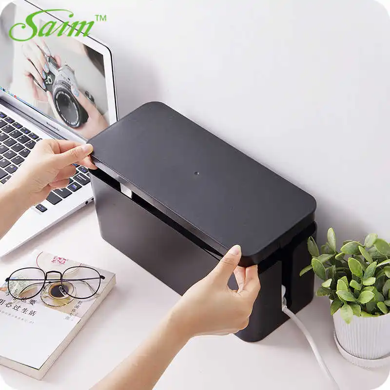 коробка для хранения проводов. органайзер для проводов. короб для компьютерных проводов. ящик для зарядок. коробка органайзер для проводов.