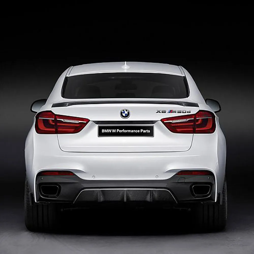 X6 F16 М-производительность Стиль углеродного волокна авто комплект задней части кузова спойлер багажника крыло для BMW X6 F16