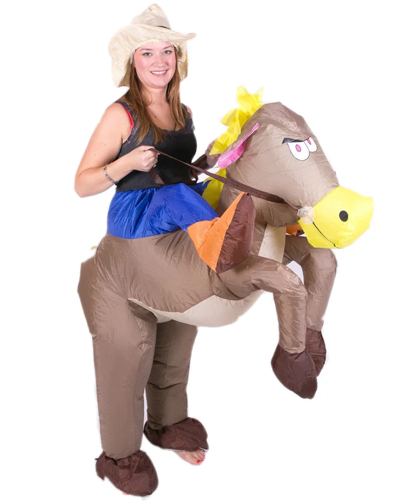 inflatable riding horse