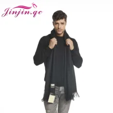 Jinjin.QC Winter Cashmere Scarf Luxury Brand Men Scarves and Wraps Blanket Scarf Solid Echarpe Foulard Femme Hijab Shawls