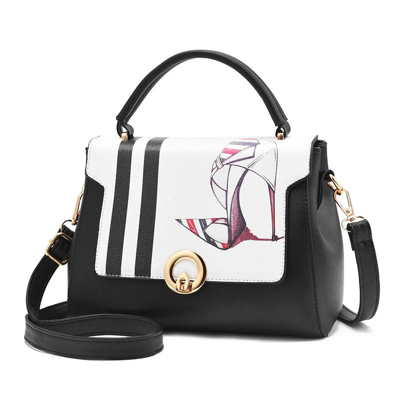 

2017 New Women Personality Fashion Buckle Small square bag Designer Handbag Casual Shoulder Messenger Bag New Sac Femme