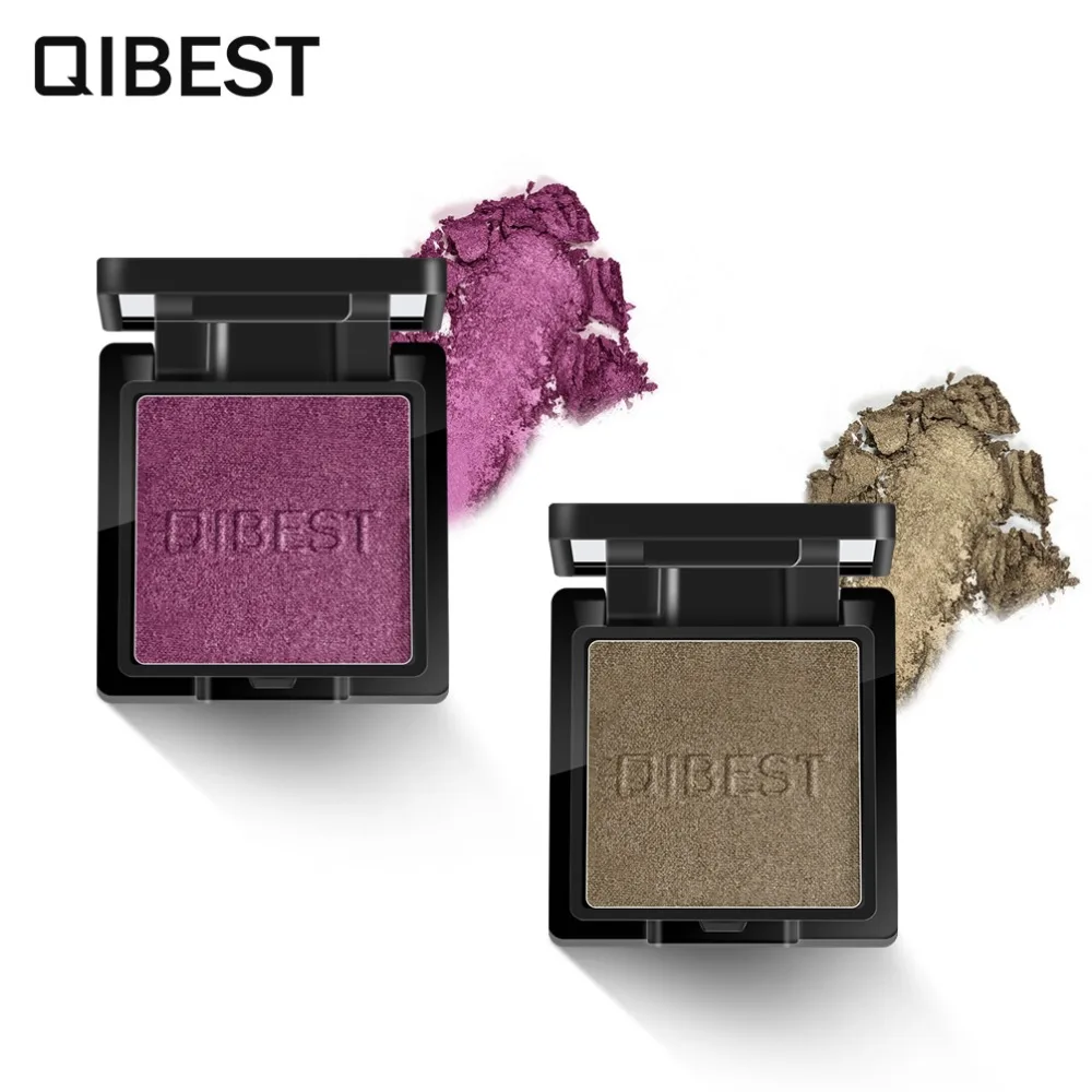 

QIBEST Brand Makeup set Single Eyeshadow Pallete Matte Pearl Light Glitter Makeup Eye glitter Cosmetic profesional BeautyE18014