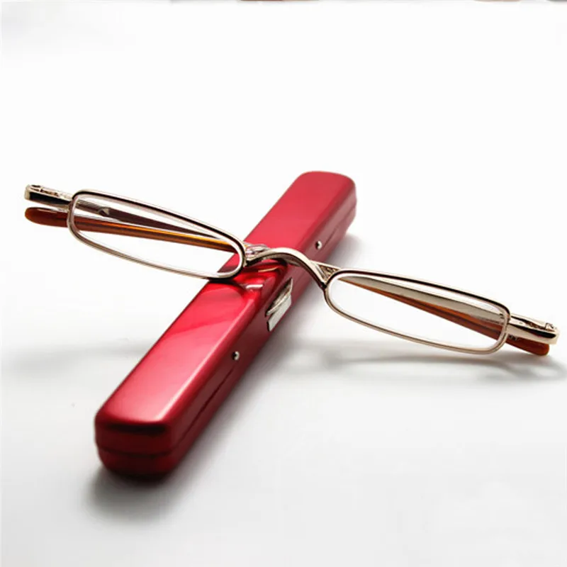 Unisex Fashion Reading Glasses Presbyopia Spectacles 1 0 4 0 Aspheric Lens Portable Random Pen Case