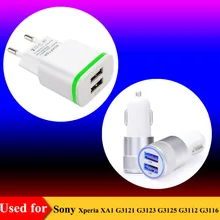 EU Plug AC Source 2-USB настенное зарядное устройство для sony Xperia L1 G3312 XA1 G3121 XZs G8231 зарядное устройство для sony Z3 зарядное устройство для планшетов