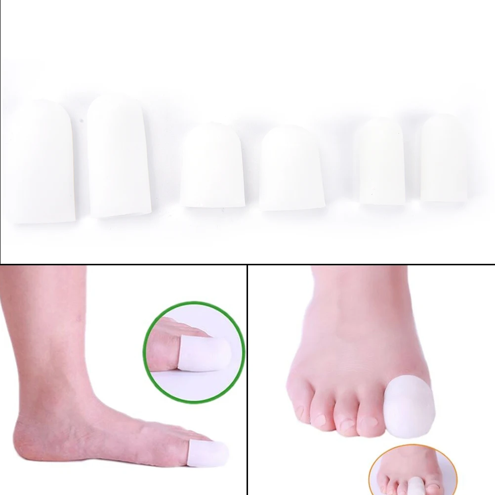 

1Pair Silicone Gel Tube Bandage Finger & Toe Protectors Foot Feet Pain Relief Guard for Feet Care insoles Feet