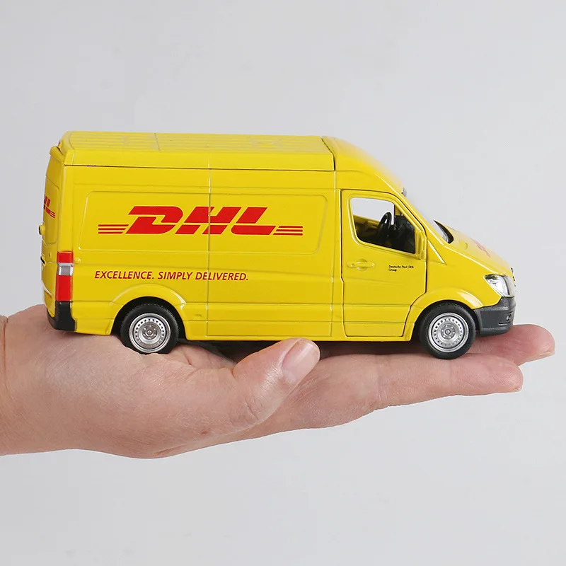 1/36 моделирование сплава DHL грузовик Diecasts автомобили игрушечное транспортное средство с оттяжкой назад mini Van Модель автомобиля игрушки для детей Коллекция