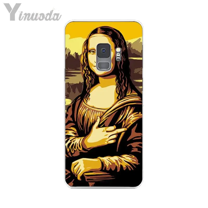Van Gogh Mona Lisa Funny Art Girl with a pear earing