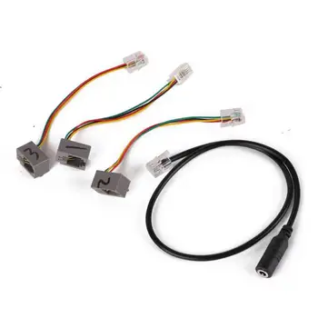 

RJ9 to 3.5mm Combination Set Telephone Handset RJ9 to Mobile Phone Headset 3.5mm Female Adapter Cable Converter