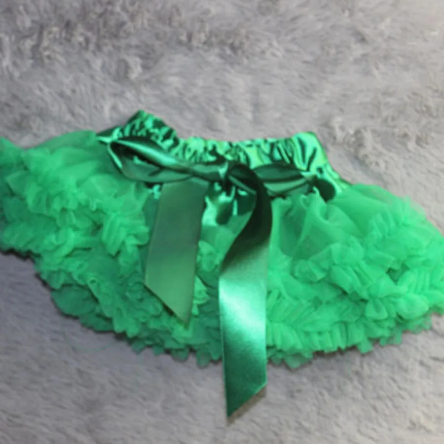 Детская юбка из тюля для маленьких девочек с юбкой-пачкой крошечные юбки для новорожденных; реквизит для фотографий из шифона - Цвет: Зеленый