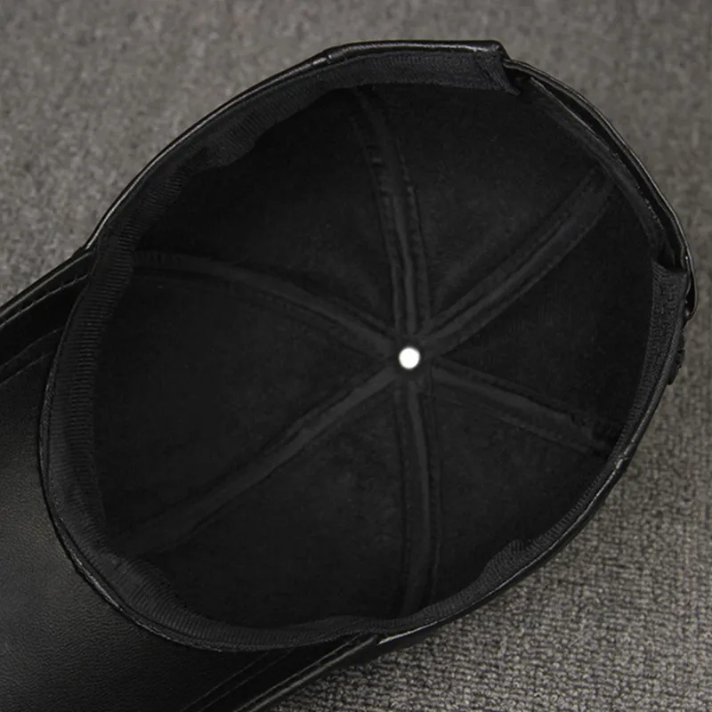 XdanqinX, новинка, стильная зимняя мужская шапка, утолщенная, теплая, из натуральной кожи, бейсболка, s Snapback, кепка, регулируемый размер, шапки для папы