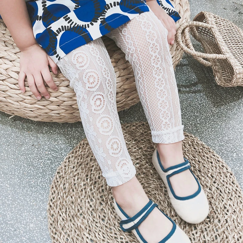 2018 Summer Toddler Kid Leggings Baby Girl Flower Ballet Dance Lace