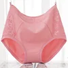 VU021 Plus Size 5XL Cotton Briefs Underwear Women Pink Black Lace Panties High Waist Calcinha Culotte femme ► Photo 1/6