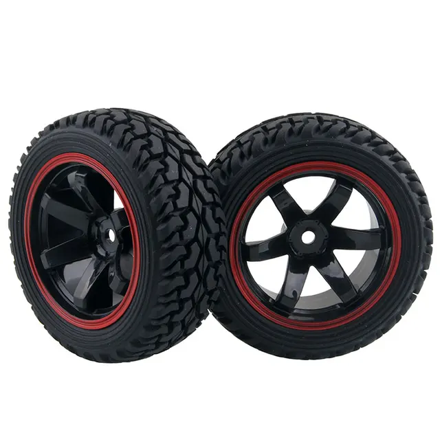 Special Offers 4PCS 1/16 Rally Tires 75mm Diameter Rubber Wheel Tire with Sponge Liner for 1/10 Rock Crawler 94123 RC Car Modified Parts