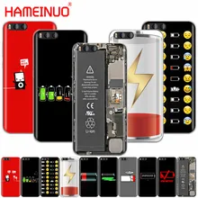 HAMEINUO Battery Life Cycle Funny Clear Cover Case
