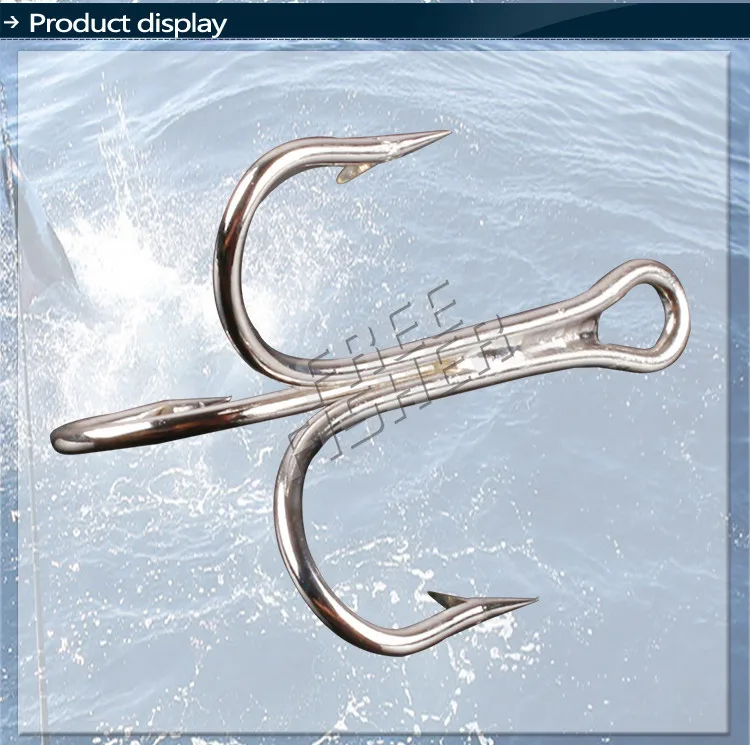 Комплект рыболовных крючков 100 шт. 2 вида рыболовные тройной крючки с пробивкой HC-5