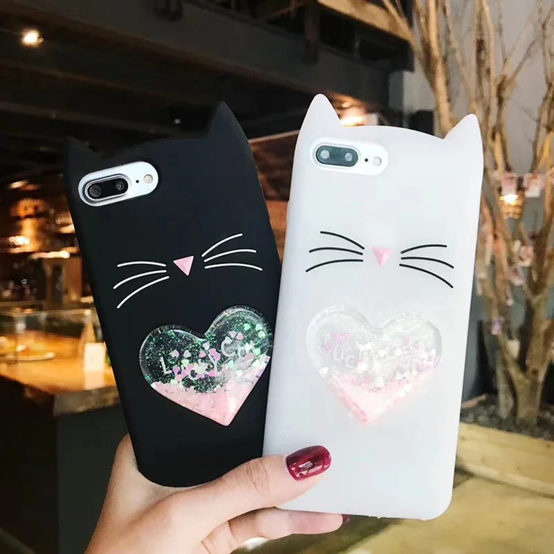 3D Мода Мультфильм зыбучие пески Борода Кот Мягкий силиконовый чехол для huawei Honor 8