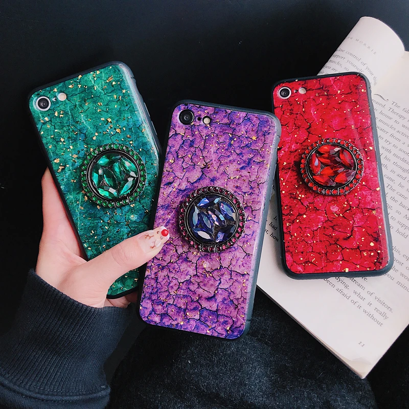 Роскошный силиконовый чехол для iphone 7 8 plus 6 S X XR XS MAX samsung S8 S9 Note|Бамперы| |