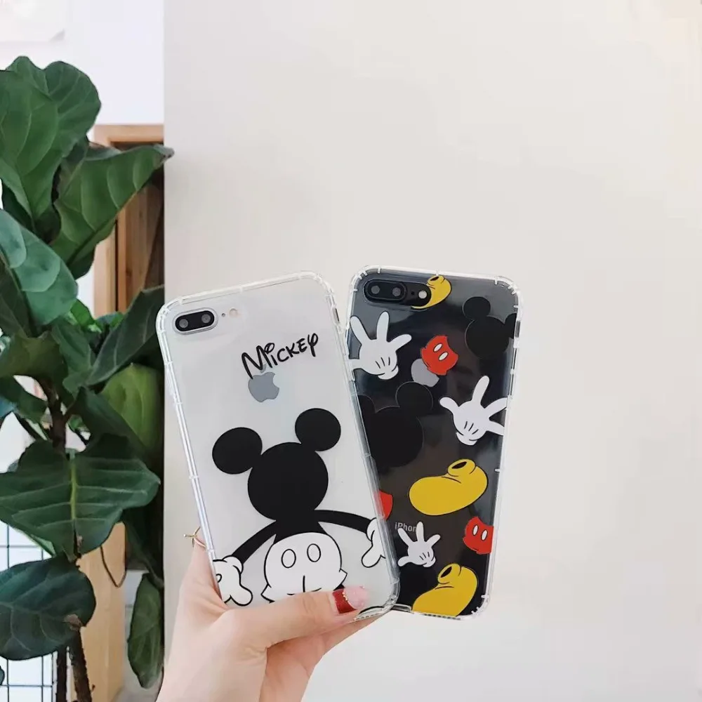 Чехол Hazy beauty для iPhone X XS XR Max прозрачный силиконовый чехол из ТПУ с рисунком Микки