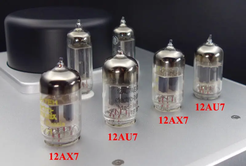 Philips 12AX7 真空管 2個セット 12AX7荷蘭飛利浦PHILIPS短屏大圓環ECC83真空管一對