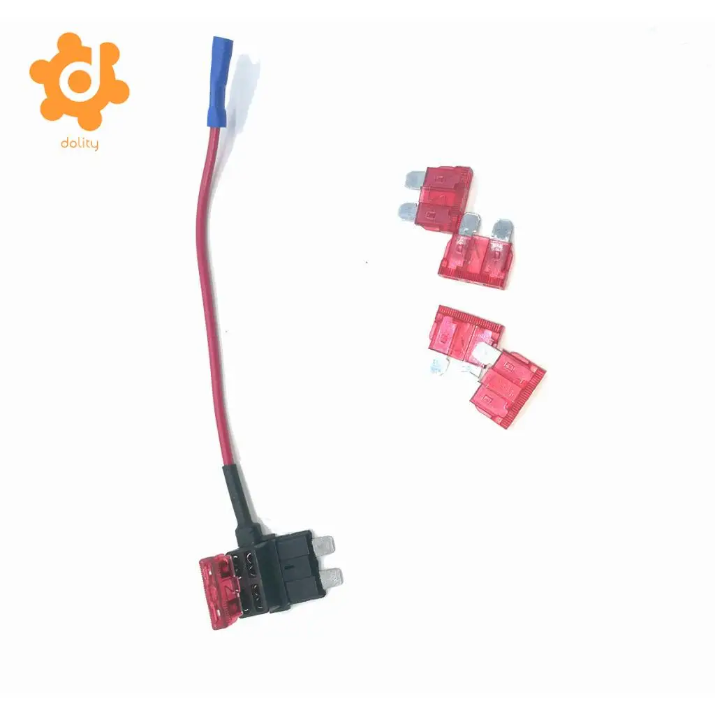 5pcs Car Add Circuit 10A ACU Tap Standard Blade Fuse Box Holder