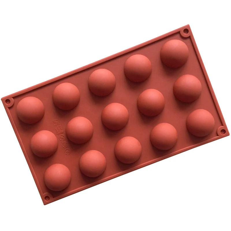 3D полусфера силиконовые формы шоколада выпечки инструменты пресс-формы желе пудинга, мыла прессформы мини трюфели инструменты для украшения торта Пособия по кулинарии слишком