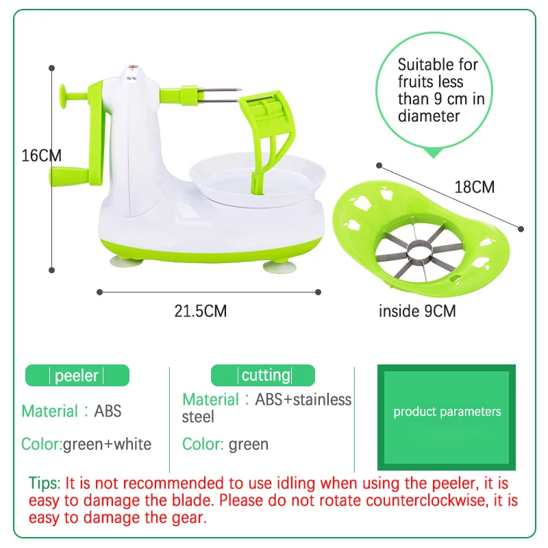 Портативный фруктовый Овощечистка рукоятка для яблока машина для очистки от кожуры для удаления кожуры кухонные инструменты Гаджеты Zesters экологически чистые