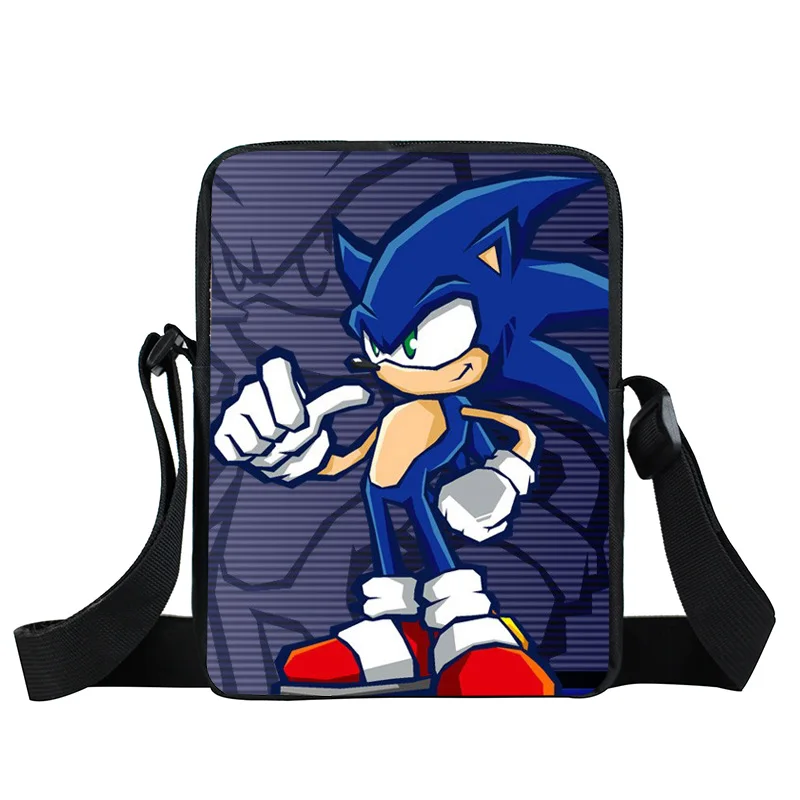 Мультфильм sonic Малый Детская сумка через плечо школьные ранцы дети bookbag обувь для мальчиков девочек Сумка через плечо сумка-почтальон мини подарок - Цвет: XKBYSXZ19