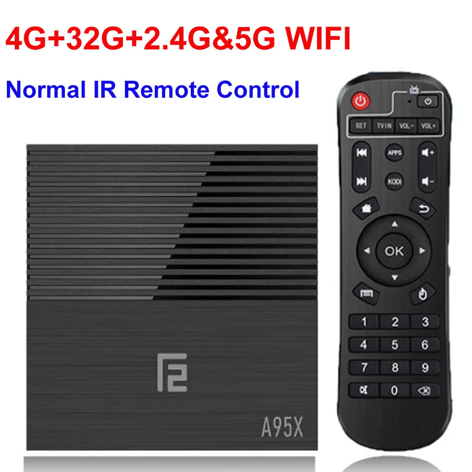 Android tv BOX A95X F2 ТВ приставка Голосовое управление 4K 2,4G& 5G двухдиапазонный wifi Bluetooth LAN USB3.0 HDMI 4G 64G ТВ приставка Android 9,0 - Цвет: 4G 32G WIFI2.4G 5G