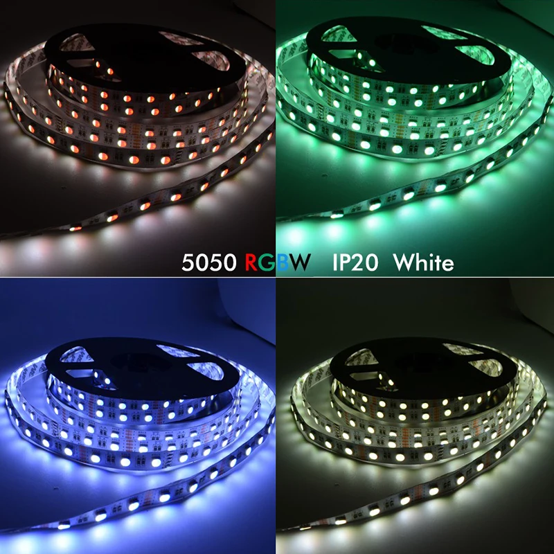 Новинка 4 цвета в 1 светодиодный RGBW/RGBWW полосы Водонепроницаемый AC/DC 12V 5050 SMD 60 5